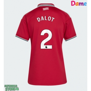 Manchester United Diogo Dalot #2 Replika Hjemmebanetrøje Dame 2026-27 Kortærmet